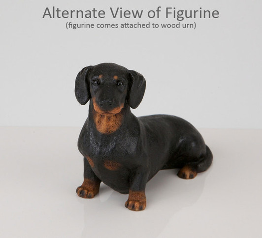 Black Dachshund Dog Urn - 072