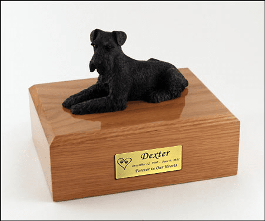 Black Schnauzer Dog Urn - 199