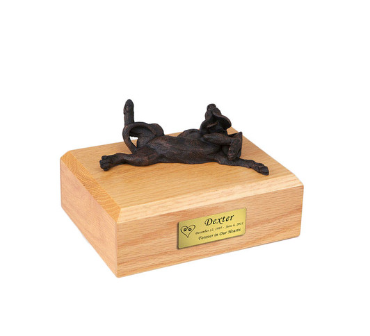 Bronze Bloodhound Dog Urn - 410