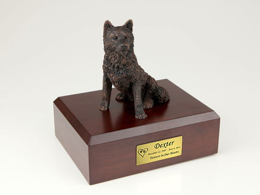 Bronze Husky Dog Urn - 436