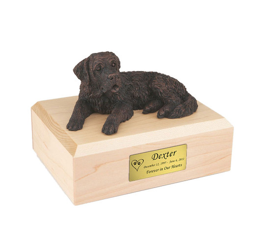 Bronze Saint Bernard Dog Urn - 453