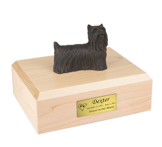 Bronze Yorkshire Terrier Dog Urn - 466