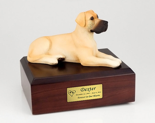 Fawn Great Dane Dog Urn - 1238