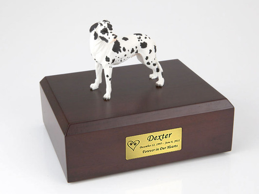 Harlequin Great Dane Dog Urn - 728