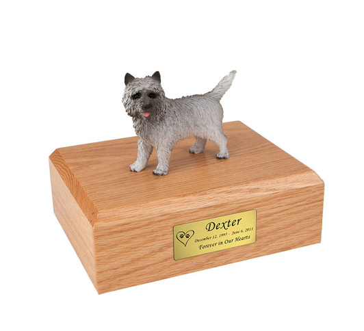 Gray Cairn Terrier Dog Urn - 578