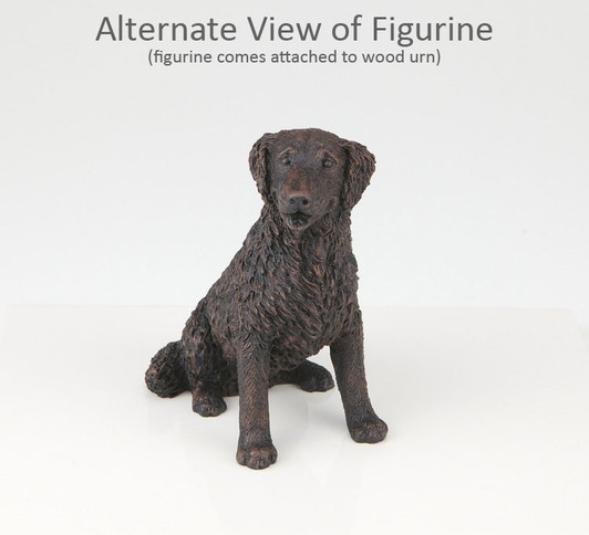 Long-Haired Bronze Labrador Dog Urn - 441