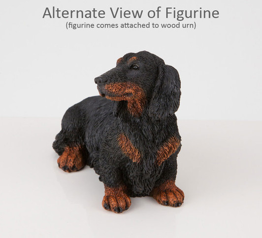 Long-Haired Dachshund Dog Urn - 078