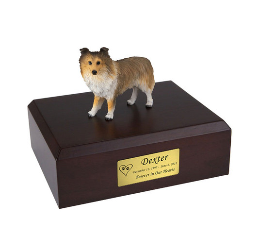 Sable Sheltie Dog Urn - 857