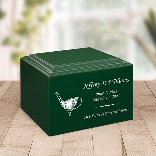 Golf Stonewood Cremation Urn