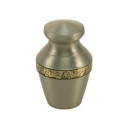 Avalon Bronze Brass Keepsake Cremation Urn - Engravable