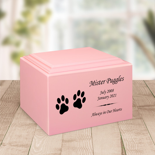 Two Paws Pet Stonewood Cremation Urn