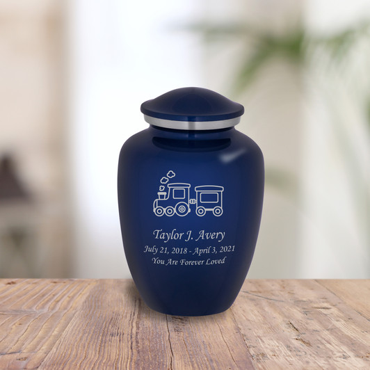 Train Baby Infant Child Cremation Urn