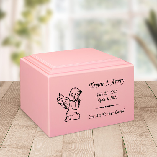 Angel Girl Baby Infant Child Stonewood Cremation Urn