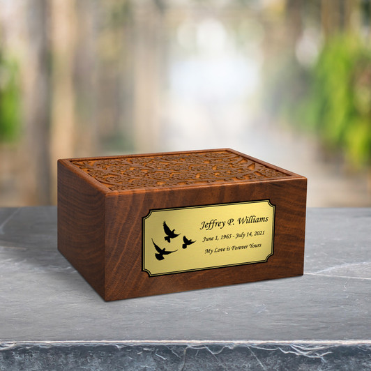 Design Your Own Sheesham Cremation Urn - 4 Sizes