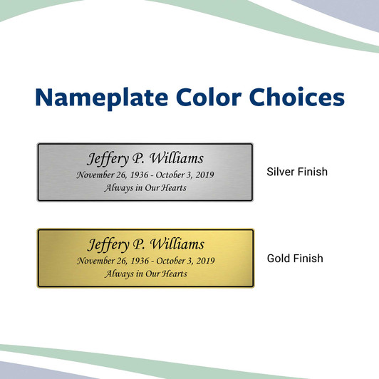 Standard Pedestal With Nameplate - Large