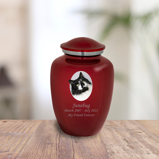 Cat Custom Photo Pet Cremation Urn