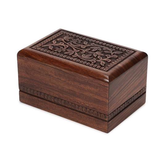 Memoir Adult Sheesham Cremation Urn - Case of 8