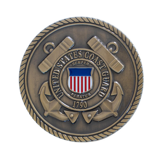 Coast Guard Hero Medallion Ammo Can .50 Cal Cremation Urn