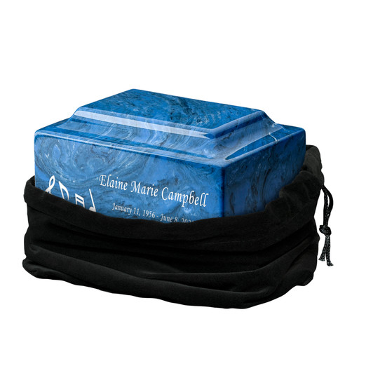 Music Notes Classic Cultured Marble Cremation Urn