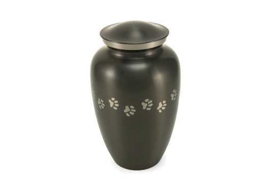 Paw Print Slate Classic Vase Style Pet Cremation Urn - Case Quantity