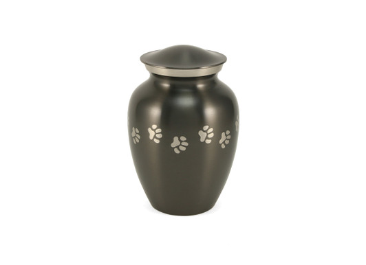 Paw Print Slate Classic Vase Style Pet Cremation Urn - Case Quantity