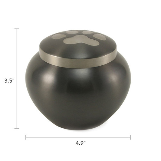 Paw Print Odyssey Slate Vase Style Pet Cremation Urn - Case Quantity