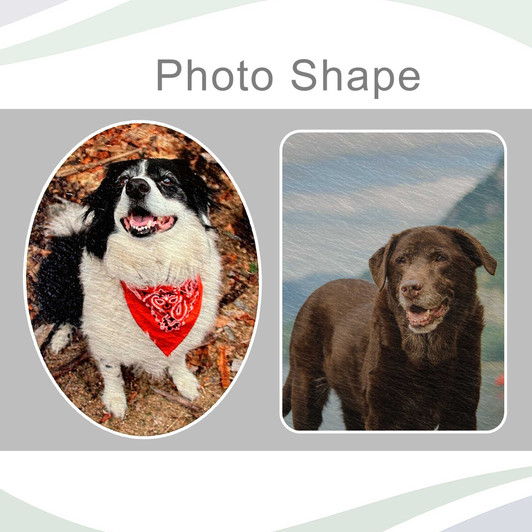 Pet Memorial Slate Color Photo Plaque with Stand