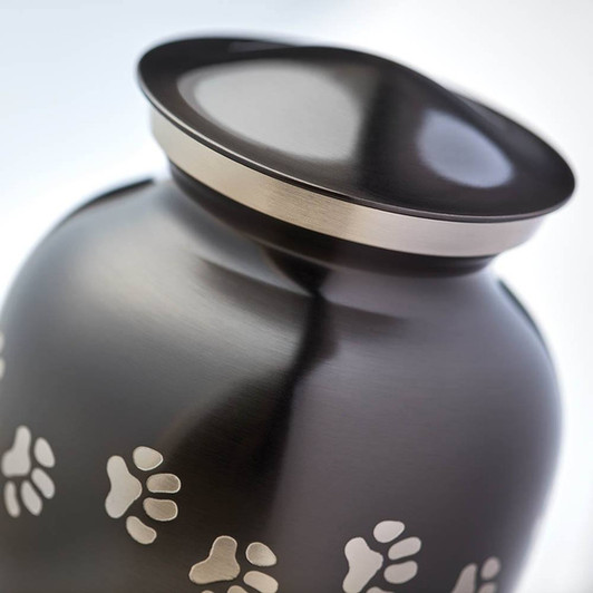 Paw Print Slate Classic Vase Style Pet Cremation Urn