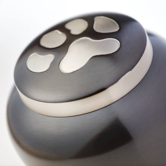 Paw Print Odyssey Slate Classic Vase Style Pet Cremation Urn