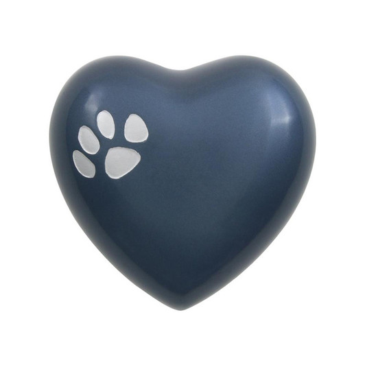 Paw Print Heart Keepsake Cremation Urn - Wholesale Only