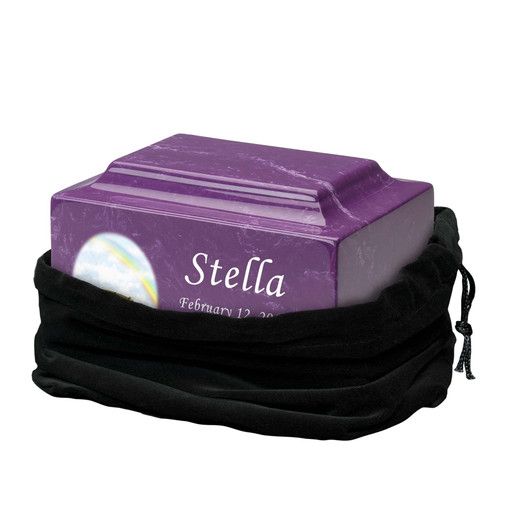 Rainbow Bridge Watercolor Pet Classic Cultured Marble Cremation Urn