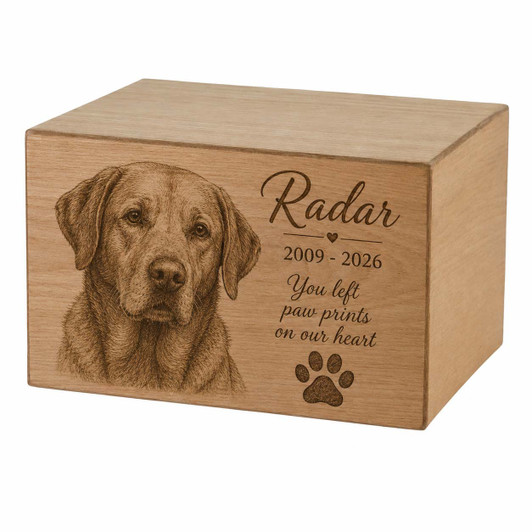 Alder Wood Natural Veneer Urn - Case Quantity