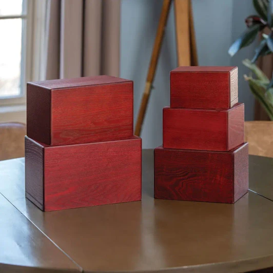 Cherry Veneer Urn - Case Quantity