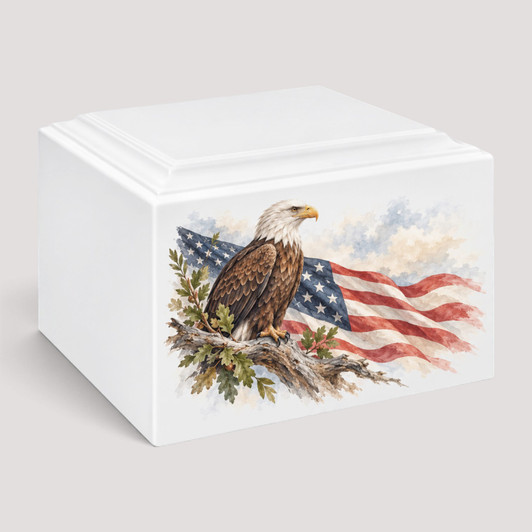 Valor Eagle Stonewood Cremation Urn