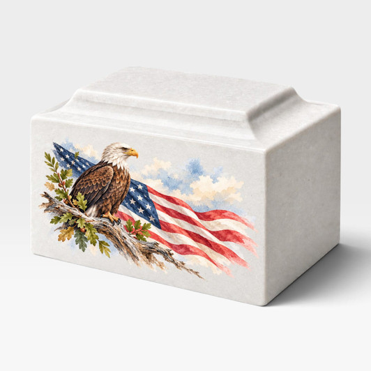 Valor Eagle Classic MacKenzie Cultured Marble Cremation Urn