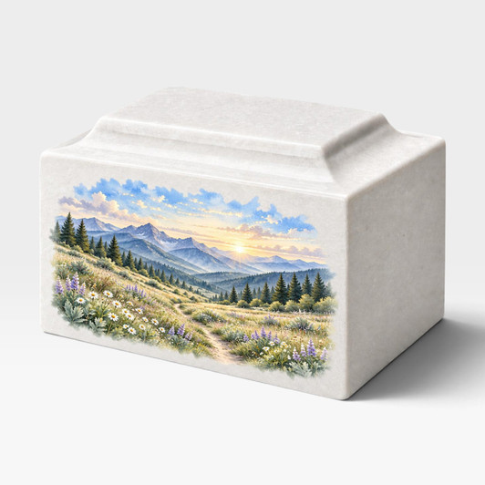 Mountain Meadow Classic MacKenzie Cultured Marble Cremation Urn