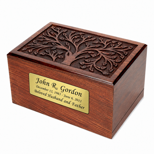 Tree of Life Adult Sheesham Cremation Urn