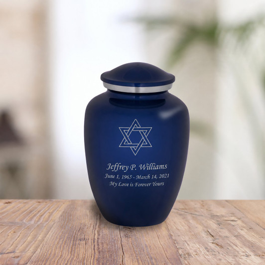 Star of David Cremation Urn
