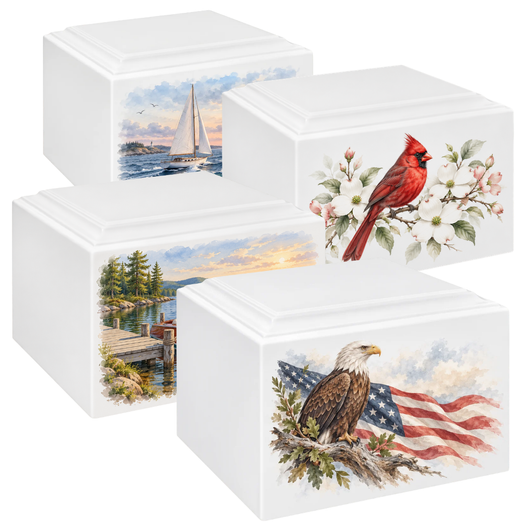 Life in Color Stonewood Cremation Urn - 4 Pack