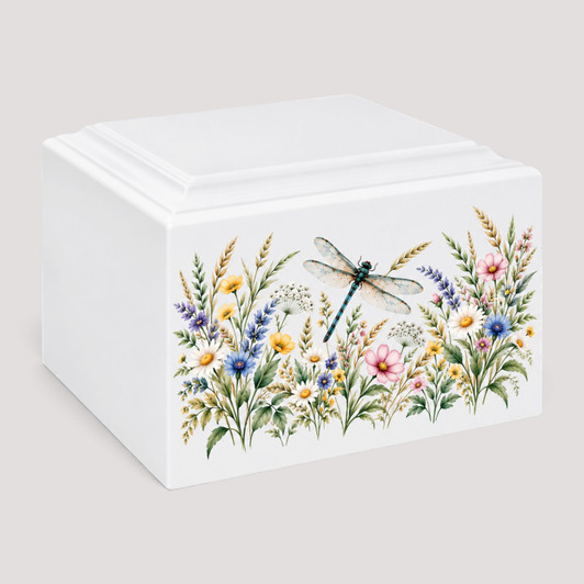 Dragonfly Summer Stonewood Cremation Urn