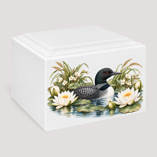 The Loon Stonewood Cremation Urn