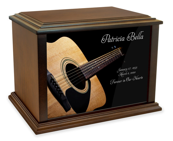 Acoustic Guitar Eternal Reflections Wood Cremation Urn