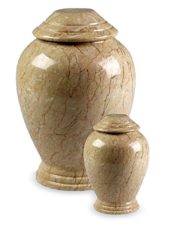 Botticino Modern Marble Cremation Urn