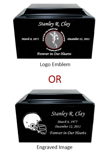 College Football Cremation Urn - Cultured Marble