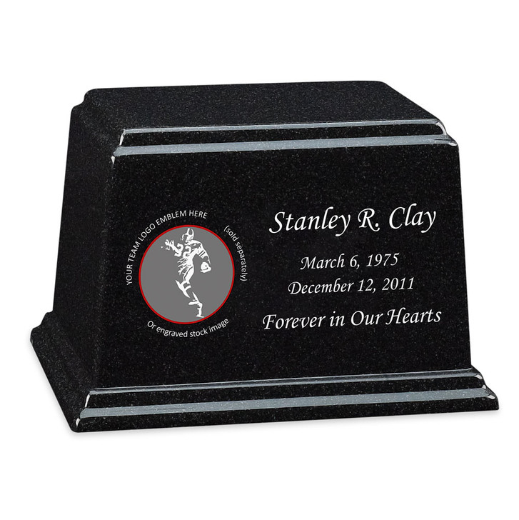 College Football Granite Ark Cremation Urn