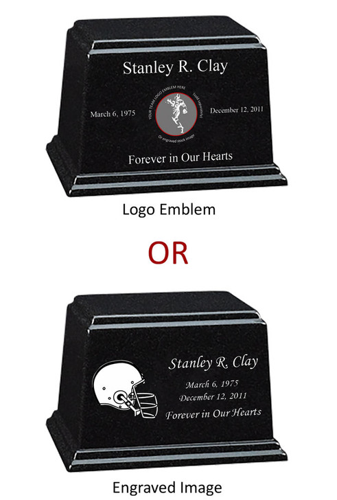 College Football Granite Ark Cremation Urn