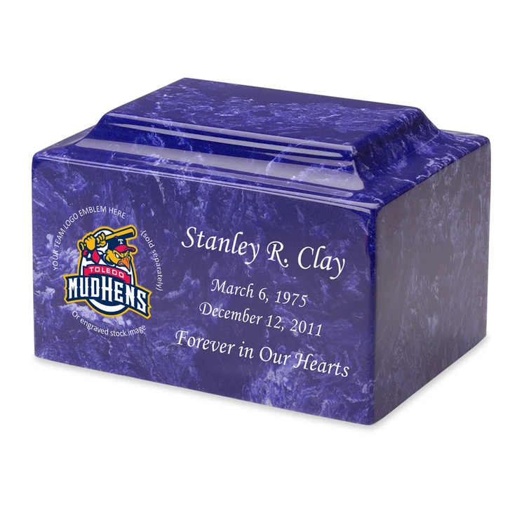 Baseball Cremation Urn - Cultured Marble