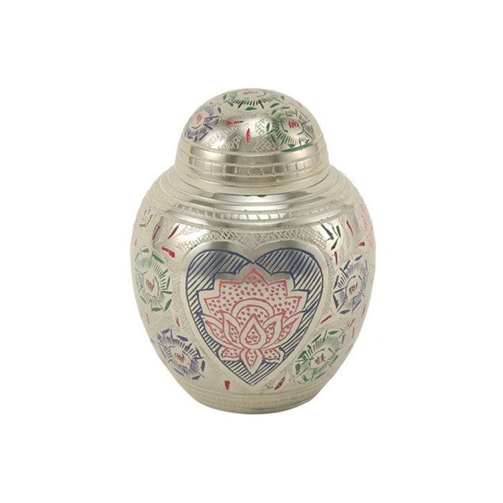 Lotus Heart Cremation Urn - 3 Sizes