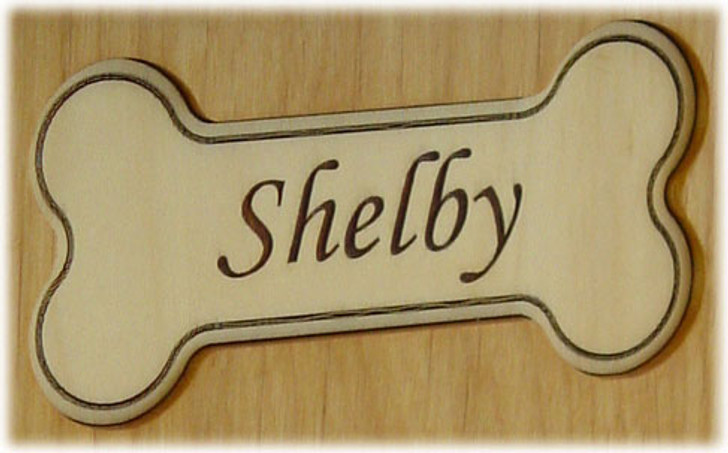 Recessed Bone And Poem Engraved Wood Pet Cremation Urn