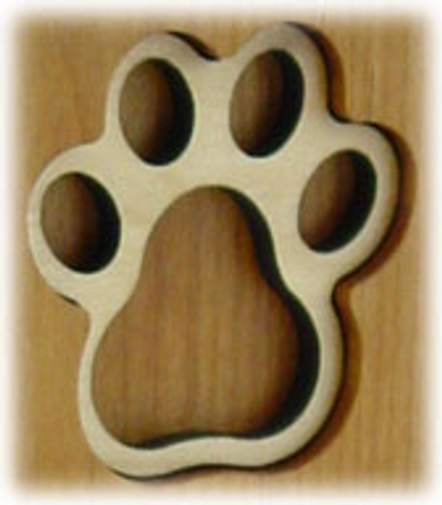 Recessed Pawprint And Poem Engraved Wood Pet Cremation Urn